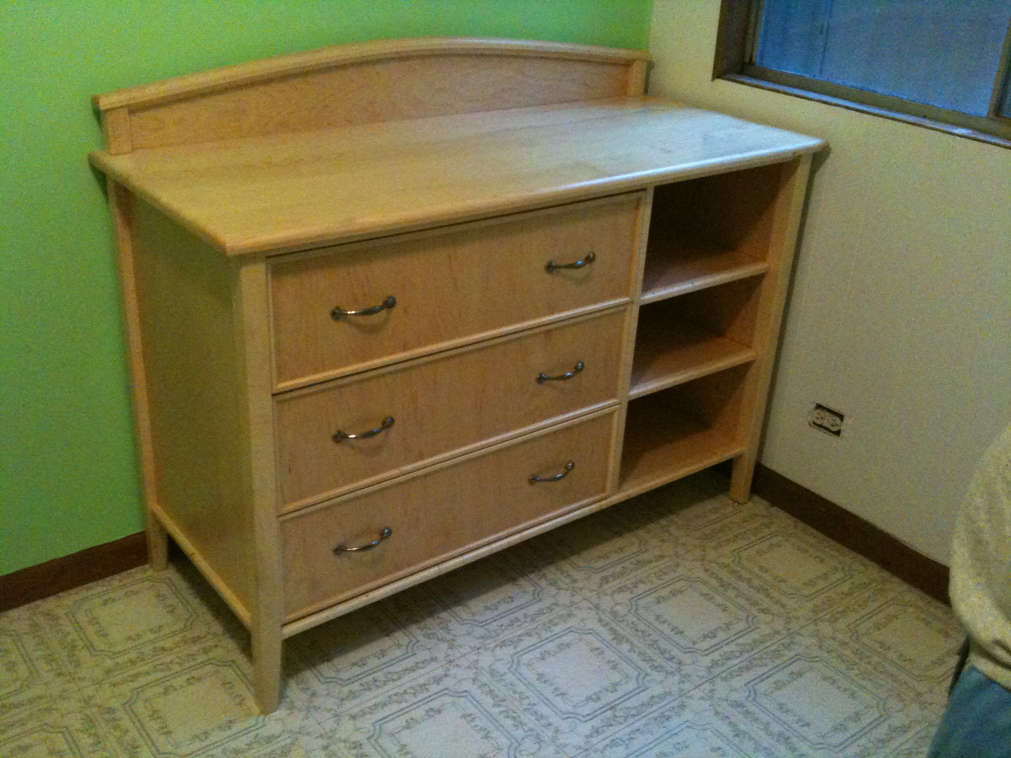 Recent projects: changing table/dresser and baby bed â€